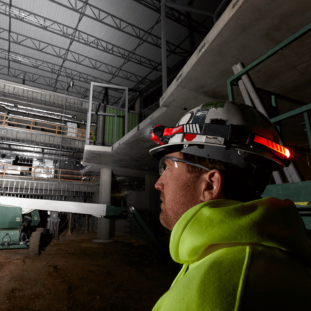 USB Rechargeable BEACON Hard Hat Light 