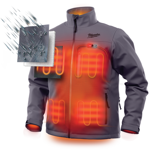 M12&trade; Heated Jacket Iron Grey, , hi-res