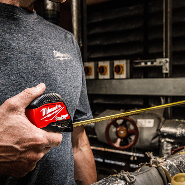 8M/26FT Compact Magnetic Tape Measure, , hi-res