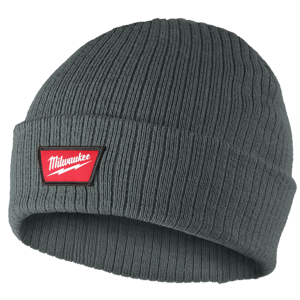 Rib-Knit Cuffed Beanie Green, Green, hi-res