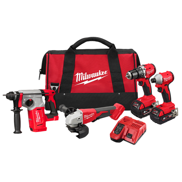 M18&trade; Brushless 4 Piece Power Pack 4C2, , hi-res