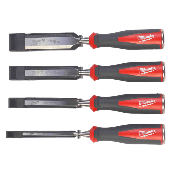 4pc Beveled Edge Chisel Set, , hi-res