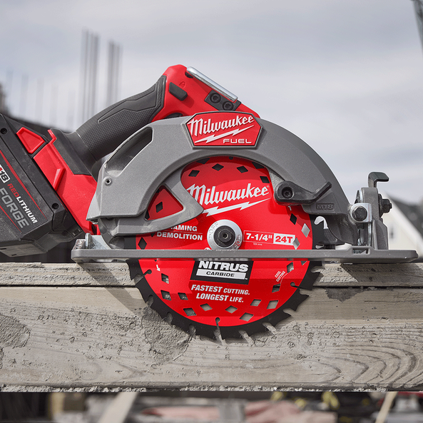 184mm (7-1/4") 24T NITRUS CARBIDE&trade; Circular Saw Blade Demolition/Framing, , hi-res