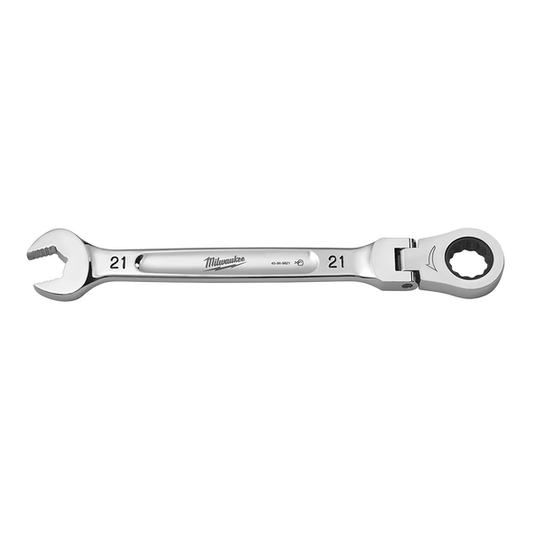 21mm Metric Flex Head Ratcheting Combination Wrench, , hi-res