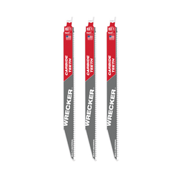 SAWZALL™ The WRECKER™ with Carbide Teeth Demolition 300mm 12" 6TPI Blade 3 Pack