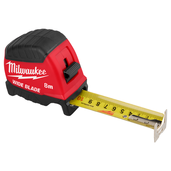 8M Wide Blade Tape Measure, , hi-res
