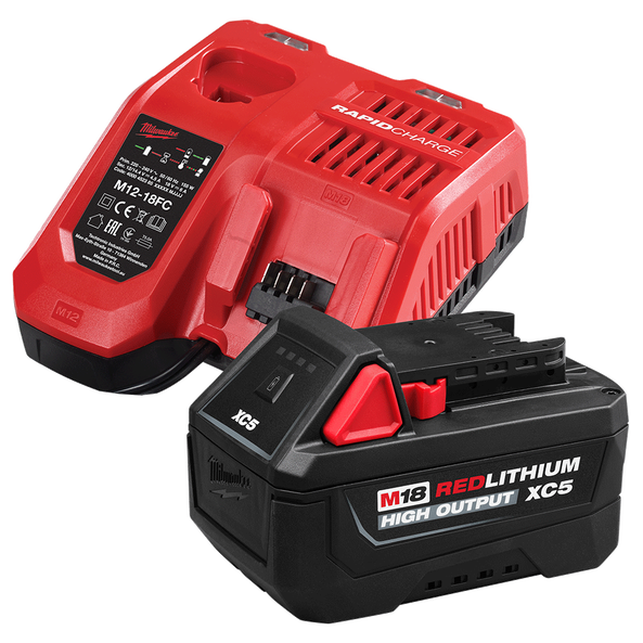 M18&trade; REDLITHIUM&trade; HIGH OUTPUT&trade; XC5 Starter Pack​, , hi-res