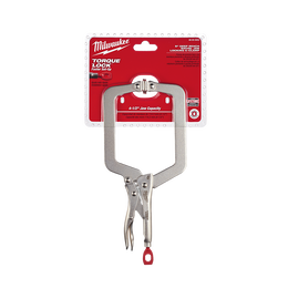 228mm (9") TORQUE LOCK™ Deep Reach C-Clamp Locking Pliers Swivel Jaw