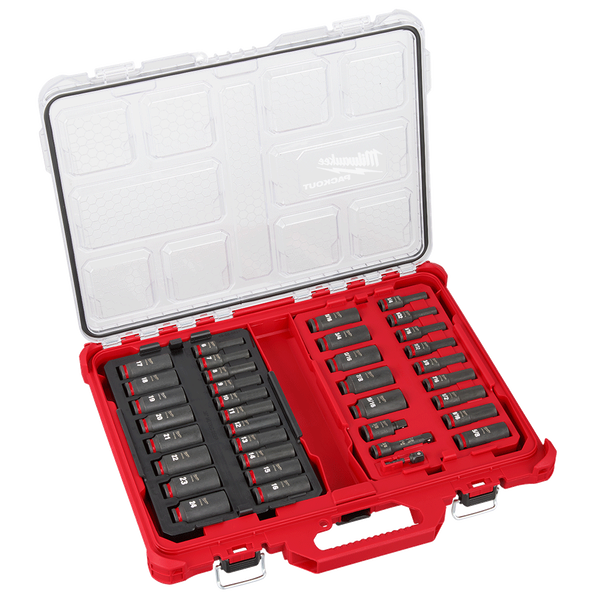 36PC SHOCKWAVE&trade; Impact Duty Socket 3/8&rdquo; Drive Set with PACKOUT&trade;, , hi-res