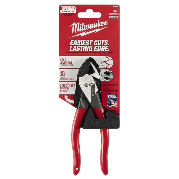 USA Made Dipped Grip 152mm (6") Diagonal Pliers, , hi-res