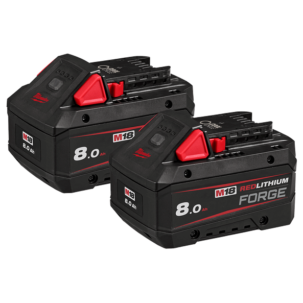 M18&trade; REDLITHIUM&trade; FORGE&trade; 8.0Ah Battery Twin Pack, , hi-res