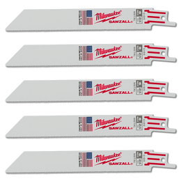 SAWZALL&trade; Thin Kerf Metal 150mm 6" 24TPI Blade 5 Pack