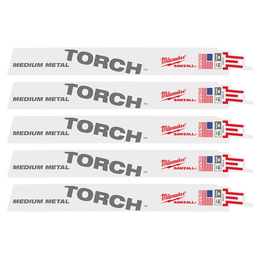 SAWZALL&trade; The TORCH&trade; Metal Demolition 230mm 9" 18TPI Blade 5 Pack