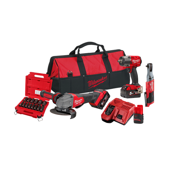 M18 FUEL™ 3 Piece Power Pack 3AG, , hi-res