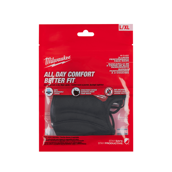 Performance Face Covering - L/XL - 3pcs, , hi-res