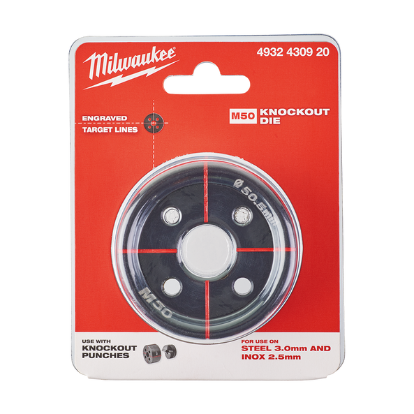 Milwaukee EXACT™ M50 Knockout Die 4932430920 Milwaukee Tool Australia