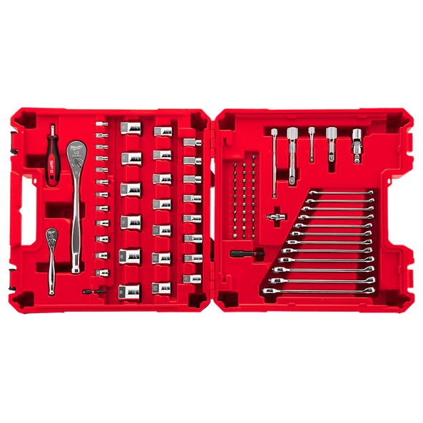 87pce 1/4'' & 1/2'' Drive Mechanics Set​, , hi-res