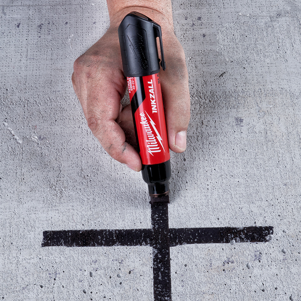 INKZALL™ Black Extra Large Chisel Tip Marker, , hi-res