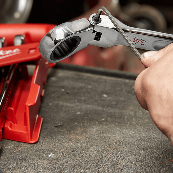 7pc Flex Head Ratcheting Combination Wrench Set – SAE, , hi-res