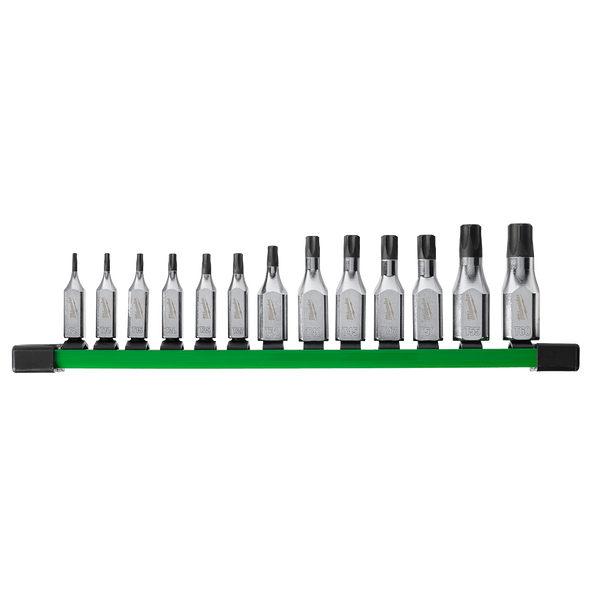 VECT 13-Piece 1/4, 3/8, 1/2 Inch Drive Hex Bit Socket Set - SAE Standard