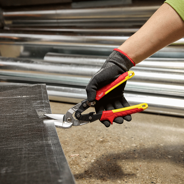 Straight Cutting Offset Aviation Snips, , hi-res