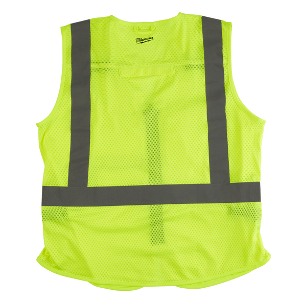 High Visibility Yellow Safety Vest - S/M, Yellow, hi-res