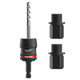QUIK-LOK&trade; Hole Saw Arbor Starter Kit  9.5mm 3/8" Shank with 2 x Adaptors KIT