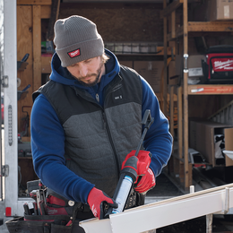 Rib-Knit Cuffed Beanie Brown