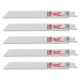 SAWZALL&trade; Thin Kerf Multi-Material 200mm 8" 8/12TPI Blade 5 Pack
