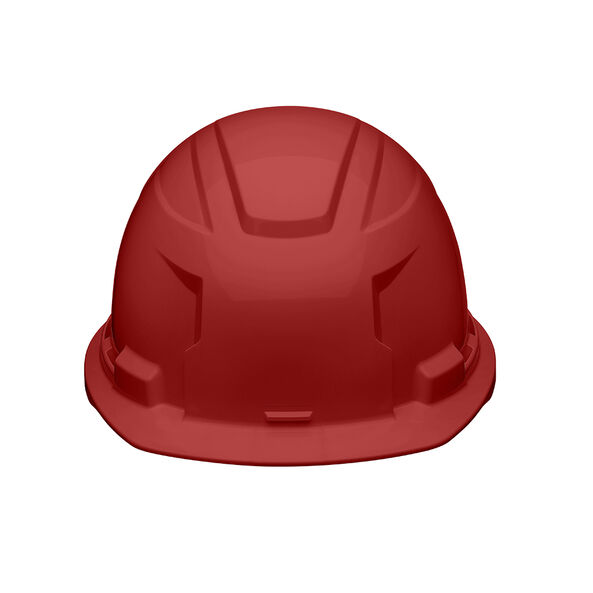 BOLT 100 Red Unvented Hard Hat, Red, hi-res