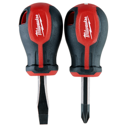2 Piece Tri-Lobe Stubby Screwdriver Set