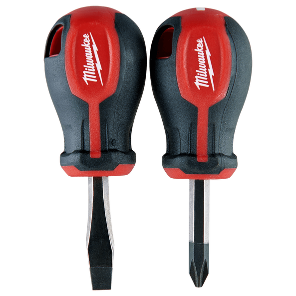 2 Piece Tri-Lobe Stubby Screwdriver Set, , hi-res