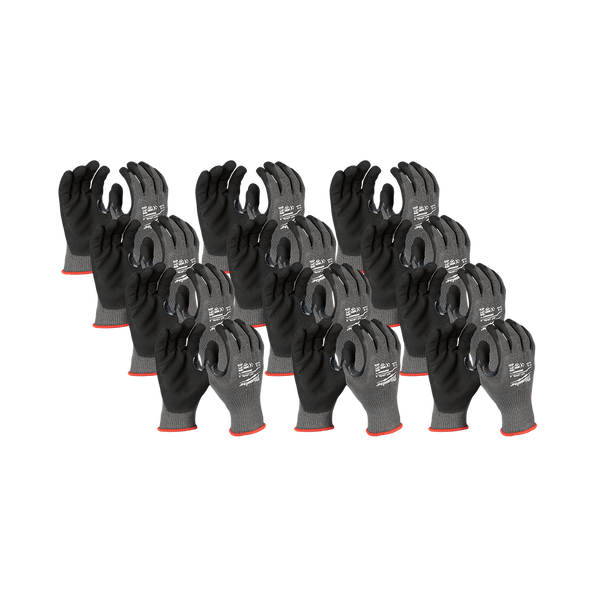 12 Pk Cut 5(E) Nitrile Dipped Gloves, , hi-res