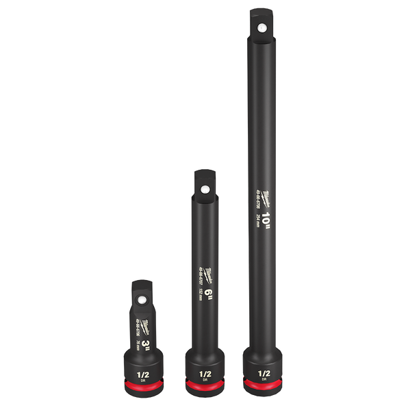 SHOCKWAVE™ 1/2" Drive Impact Socket Extension 3PC Set, , hi-res
