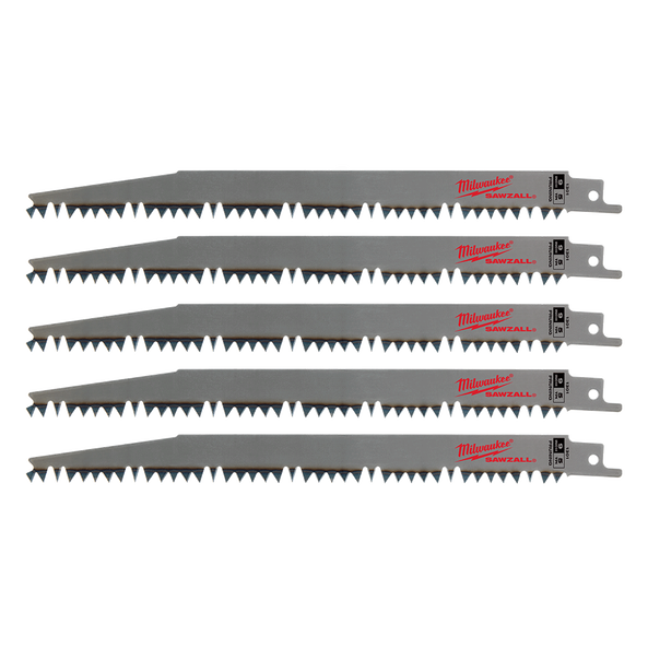 SAWZALL&trade; Pruning 225mm 9" 5TPI Blade 5 Pack, , hi-res