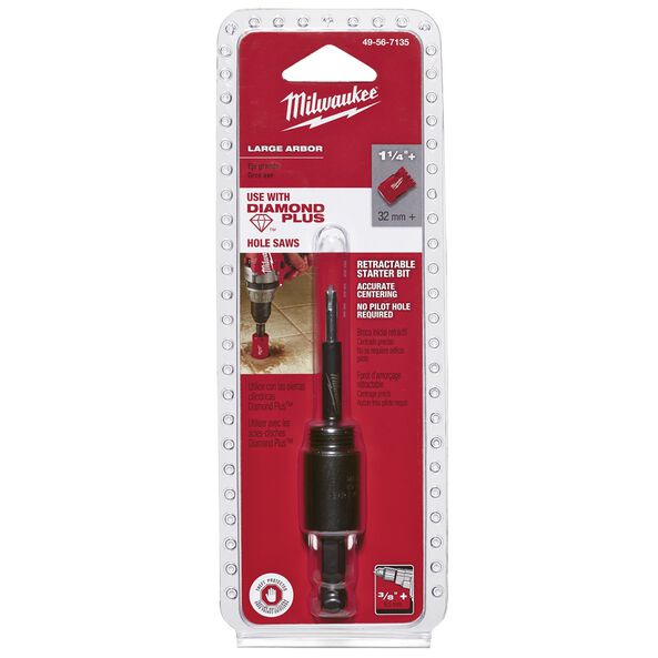 Retractable Starter Bit with Large Arbor, , hi-res