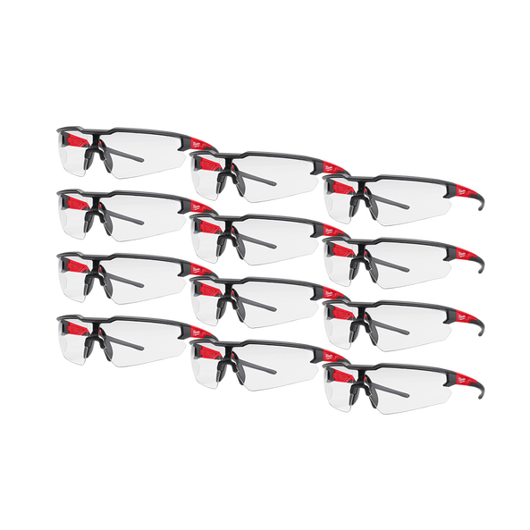 12PC Clear Safety Glasses, , hi-res