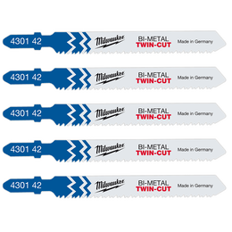 Jigsaw Blades Universal Cut 91 x 2.5/1.8mm T123XF 5 Pack