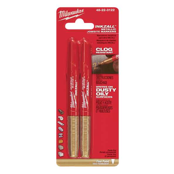 INKZALL™ Gold Fine Point Markers (2 Pk)
