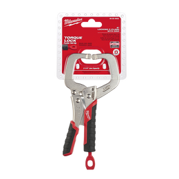 152mm (6") TORQUE LOCK&trade; C-Clamp Locking Pliers Regular Jaws with Durable Grip