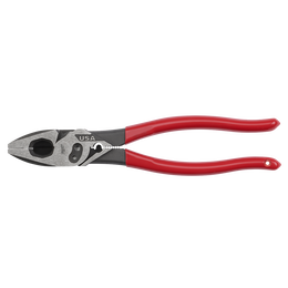 USA Made Dipped Grip 228mm (9") Lineman's Pliers ​with Crimper