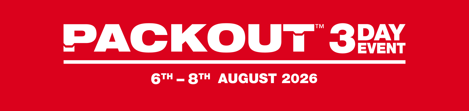 Milwaukee Australia PACKOUT™ 3 Day Sale Event