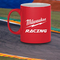 Milwaukee Racing's range of Drink Bottles, Mugs and accessories