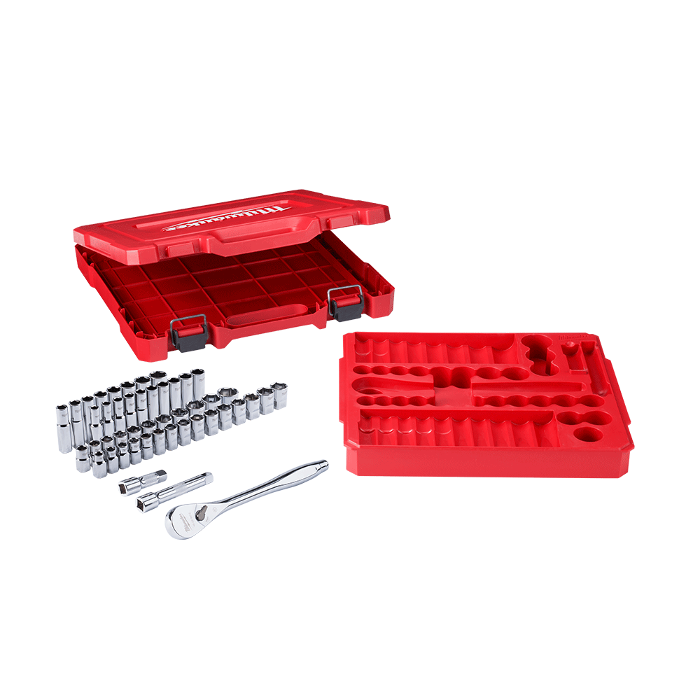 1/2" Drive 47PC Metric and SAE Ratchet and Socket Set