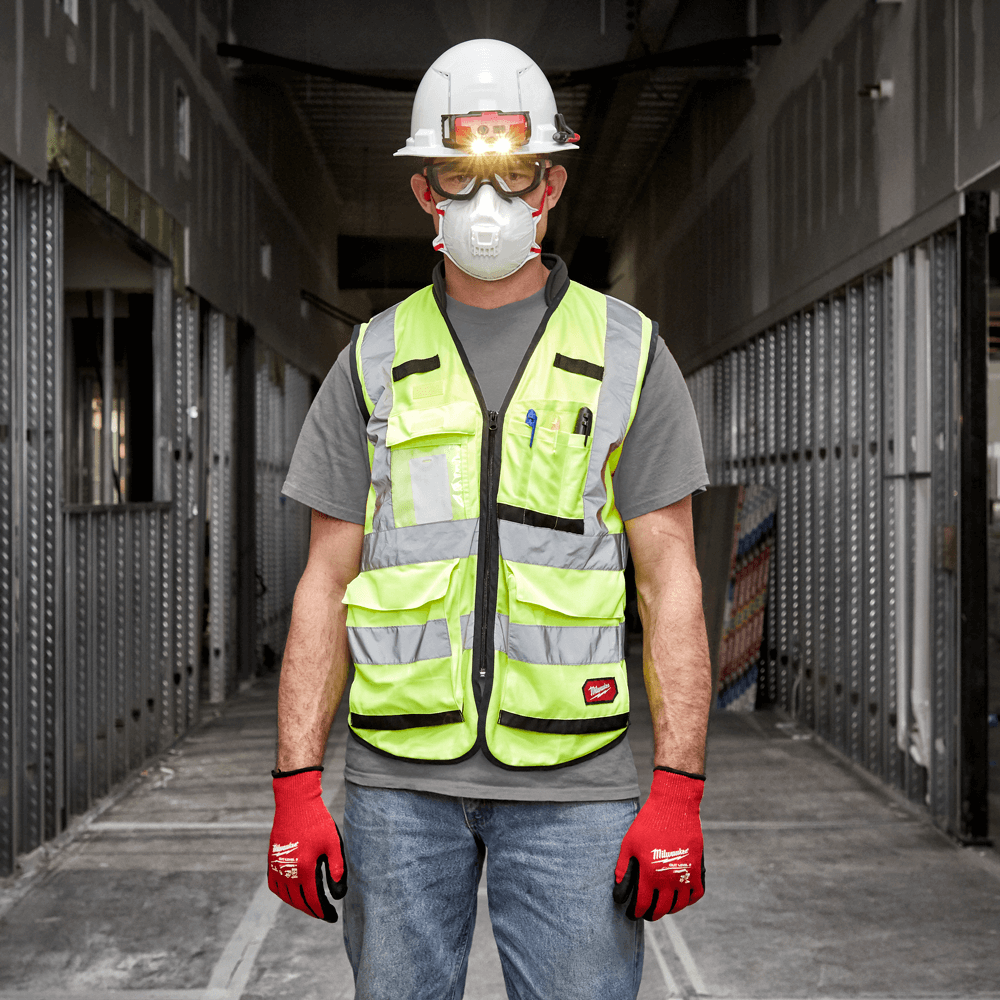 Milwaukee Premium High Visibility Yellow Safety Vest Premium_High