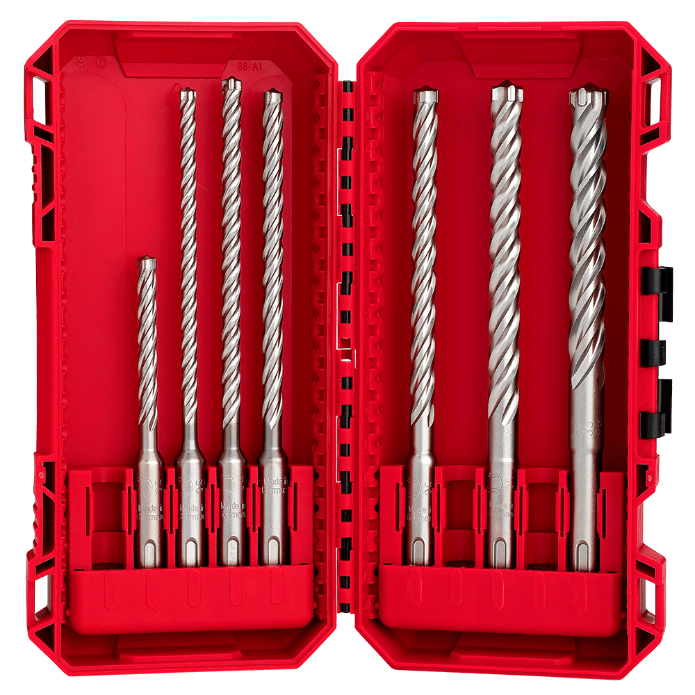 SDS Plus MX4 4-Cut Drill Bit 7PC Set