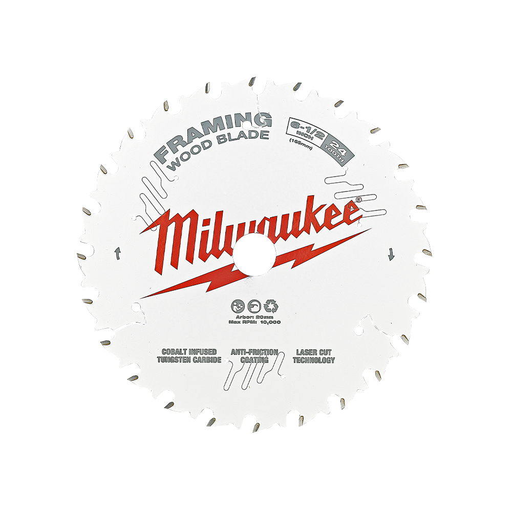 165mm (6-1/2") 24T Wood Circular Saw Blade Framing