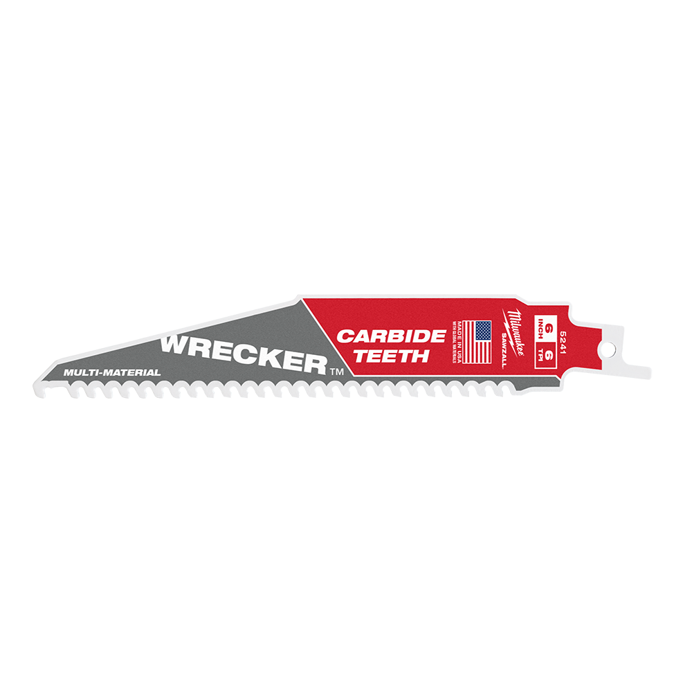 SAWZALL™ The WRECKER™ with Carbide Teeth Demolition 150mm 6" 6TPI Blade 1 Pack