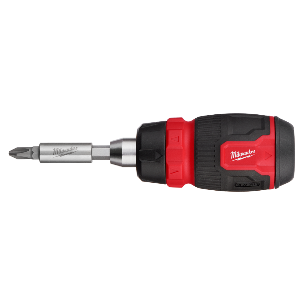 8-in-1 Ratcheting Compact Multi-Bit Screwdriver
